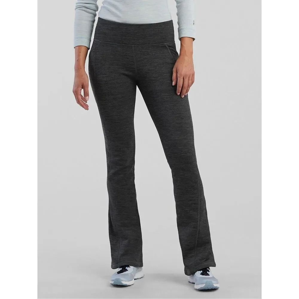 Title Nine Crash Polartec® Fleece Lined Flare Sz Medium Pants - Heathered Petite - Picture 3 of 13